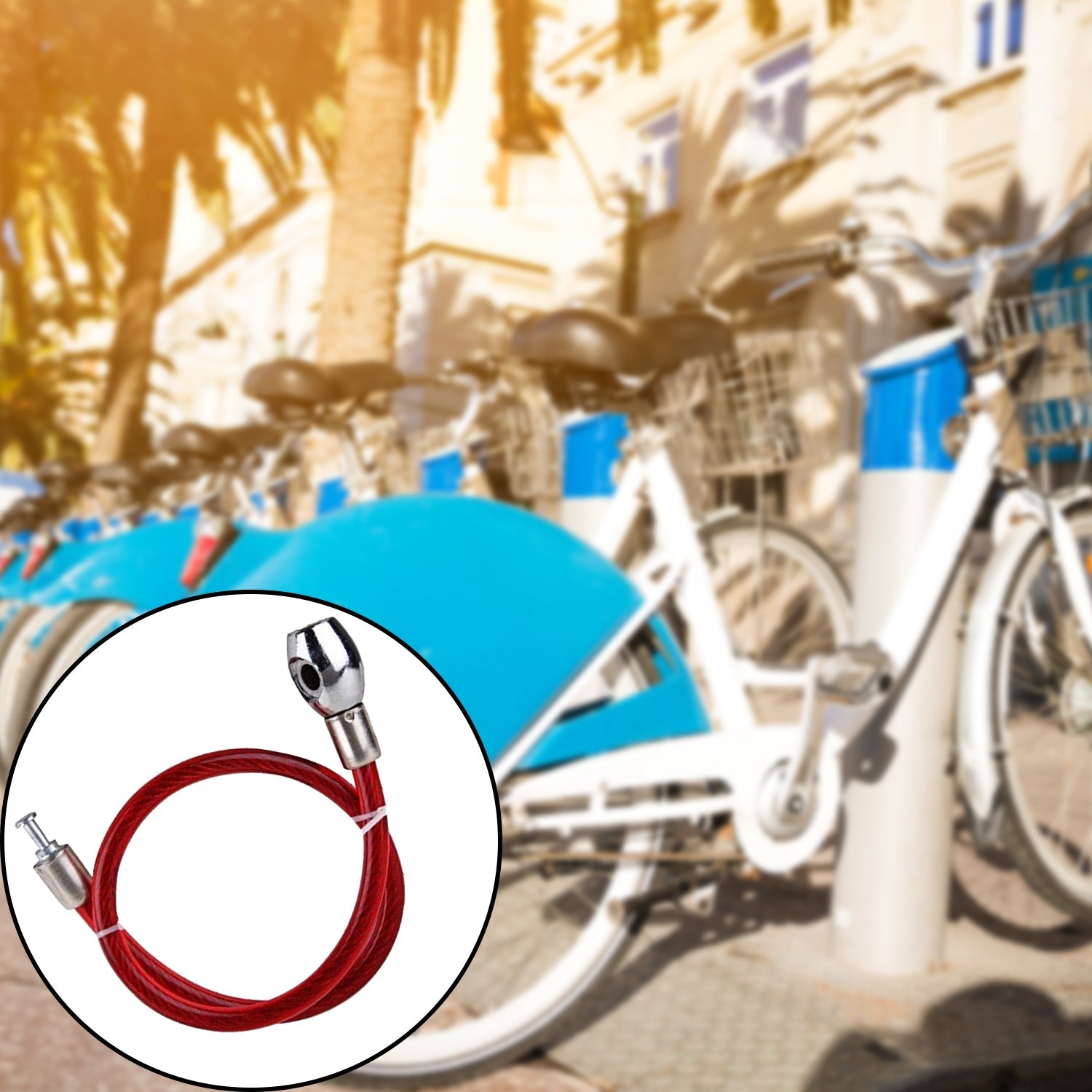 0228A Multipurpose Cable Lock for Bike, Luggage, Steel Keylock, Anti-Theft DeoDap 0228A Multipurpose Cable Lock for Bike, Luggage, Steel Keylock, Anti-Theft DeoDap